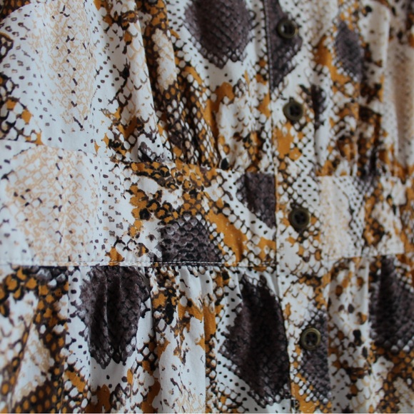 Anthropologie Maeve Snake-Printed Maxi Dress - Picture 3 of 7